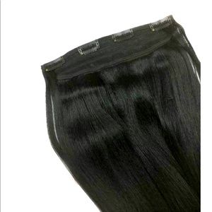 Full Head Single Clip-In Extensions Yaki Str 18"